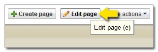 Click Edit Page