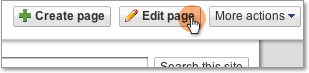 click edit page
