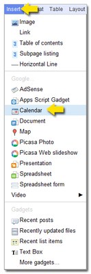 Insert Calendar