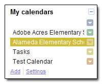 My Calendars