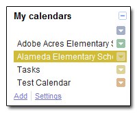 My Calendars