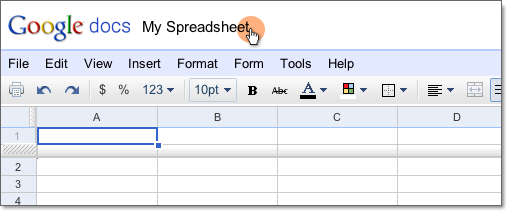 my spreadsheet