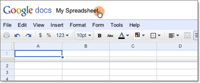 my spreadsheet