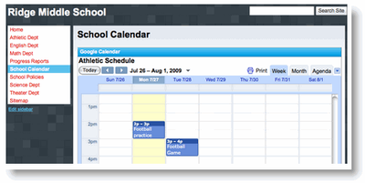 Save school calendar