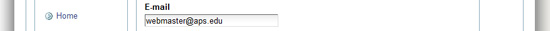 email field