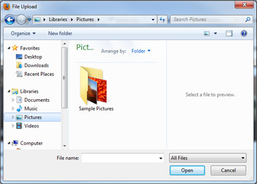image computer dialog box